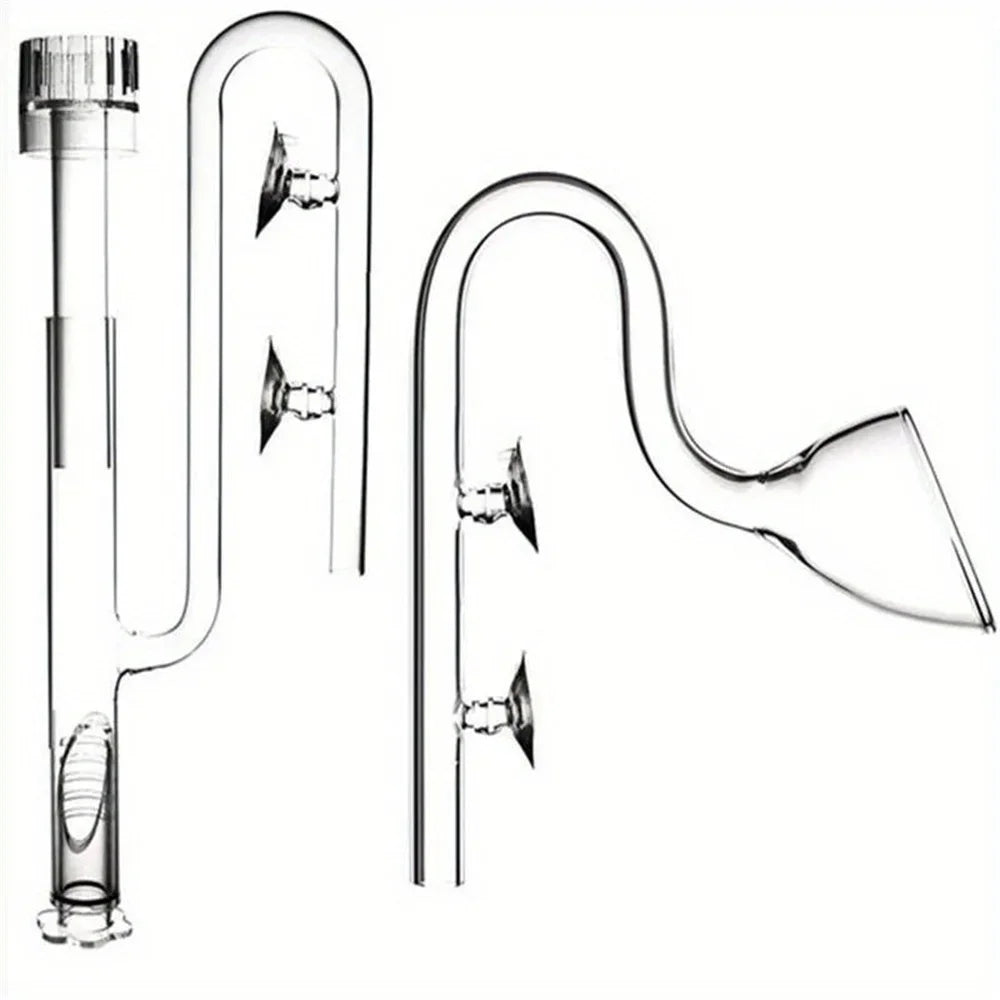 Clear Glass Lily Pipe